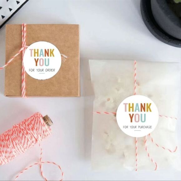 500pcs/roll 1 Inch Round Thank You Stickers For Small Business - Picture 4 of 9